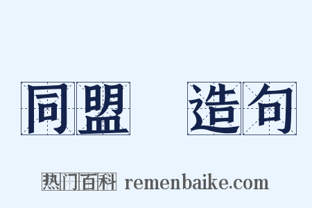 同盟國造句是什么意思的图片